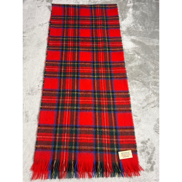 Rodlinoch Other - Stewart Royal by Rodlinoch Red Tartan Plaid 100%‎ Pure New Wool Scarf Scotland